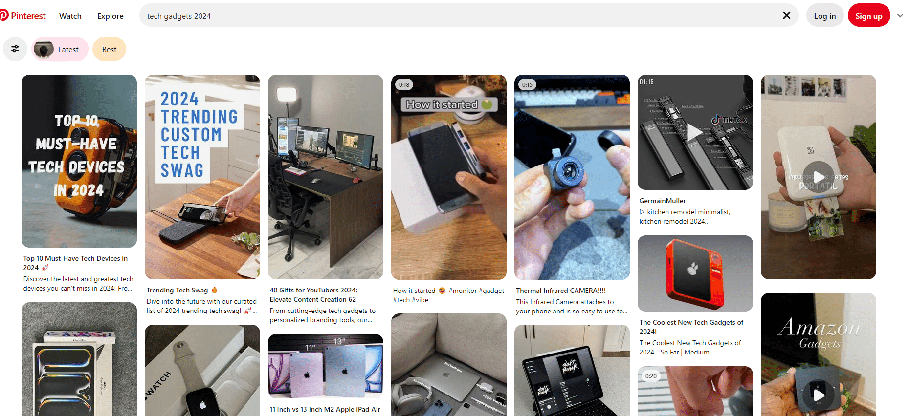 Pinterest Tech Gadgets 2024
