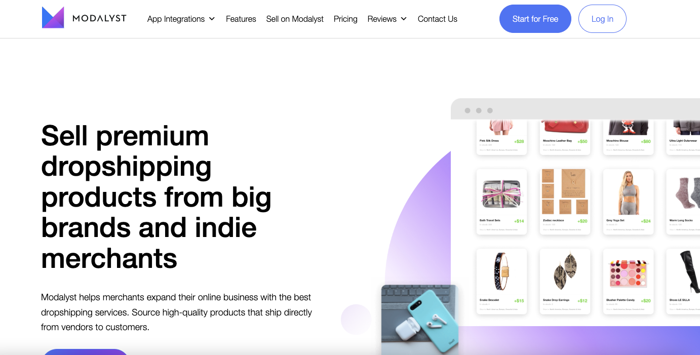 Modalyst provides premium products from curated suppliers