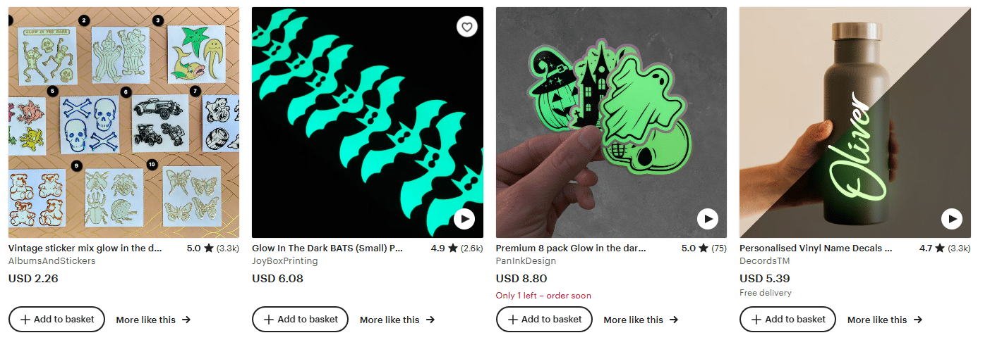 Glow-In-The-Dark Stickers