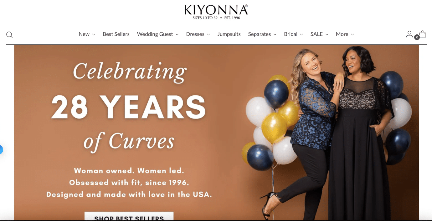 Kiyonna Clothing focuses on plus-size fashion items