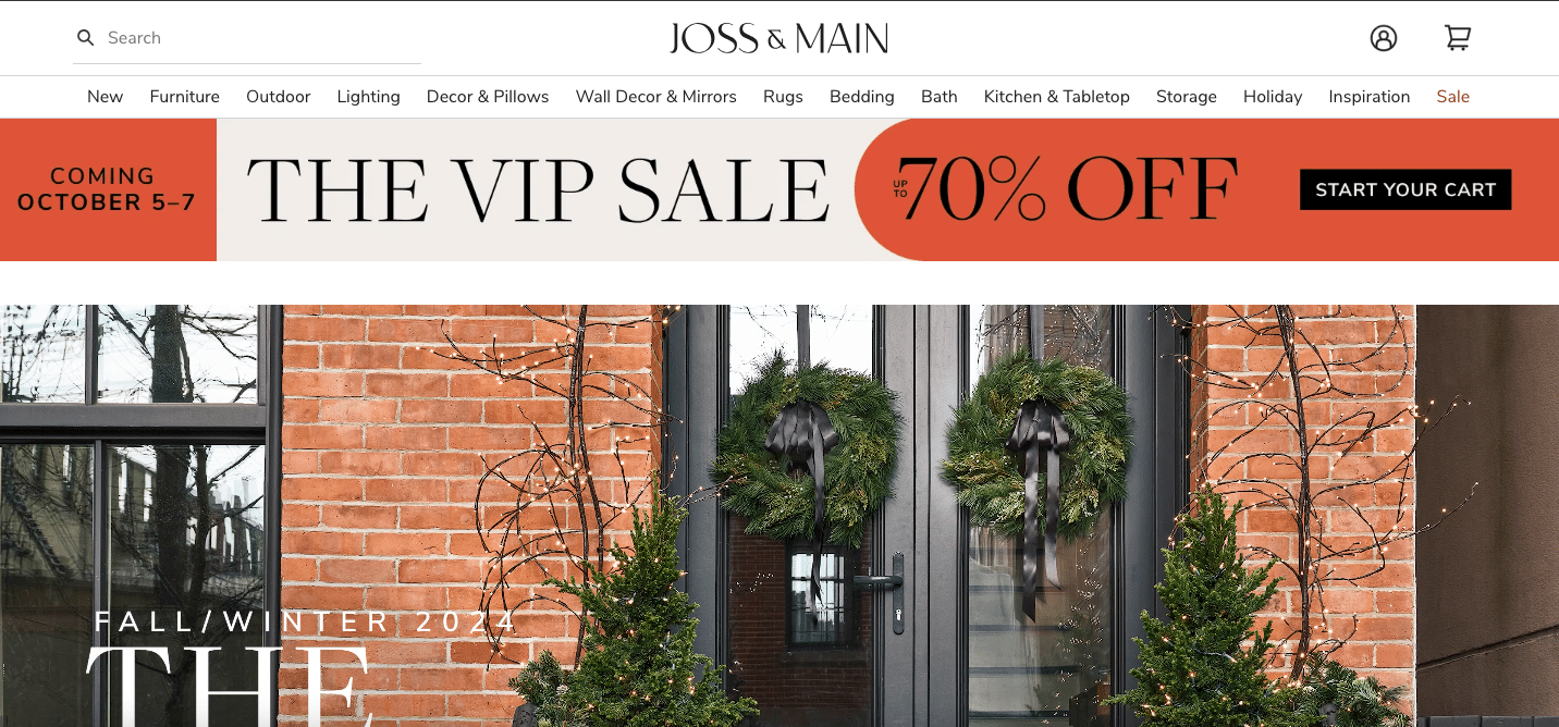 Joss & Main can also top quality products at a discounted rate