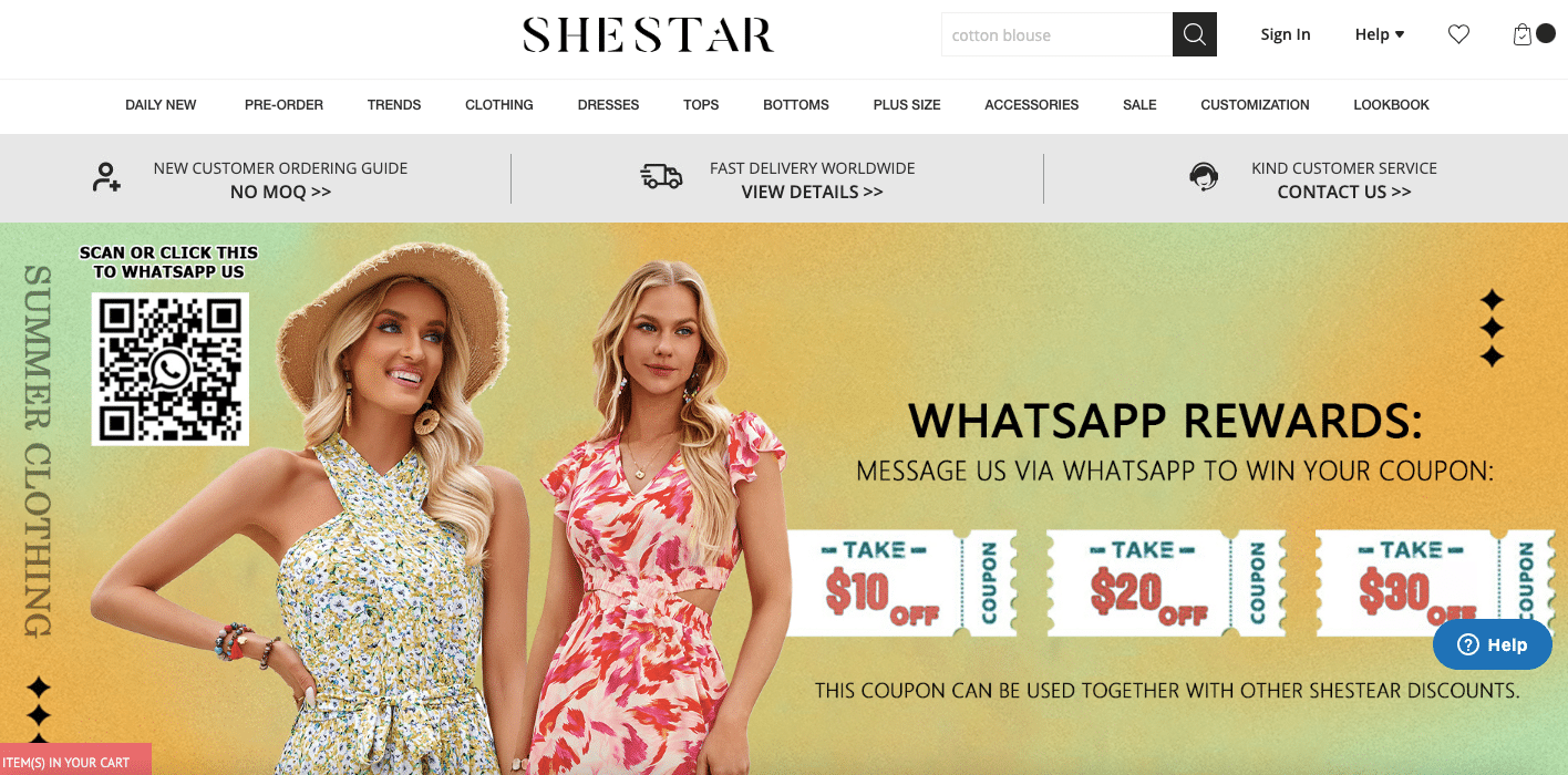 SheStar is ideal for budget-conscious customers